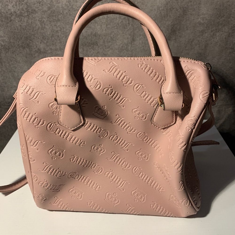 NWT Juicy Couture Not Your Babe Satchel Purse Handbag Dusty Blush - Picture 6 of 10